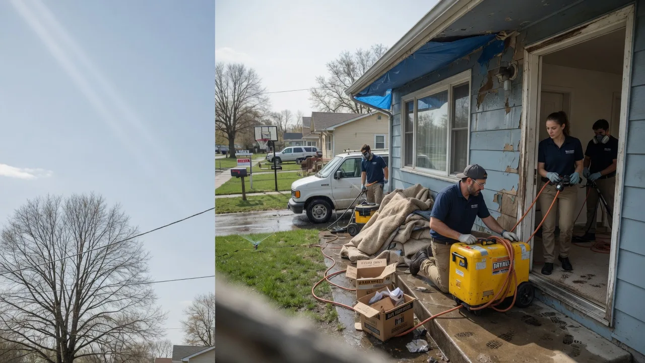 Basement Flood Cleanup in Veedersburg, IN near me